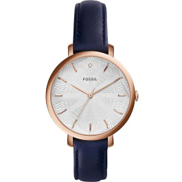 Uhrenarmband Fossil ES3864 Leder Blau 14mm